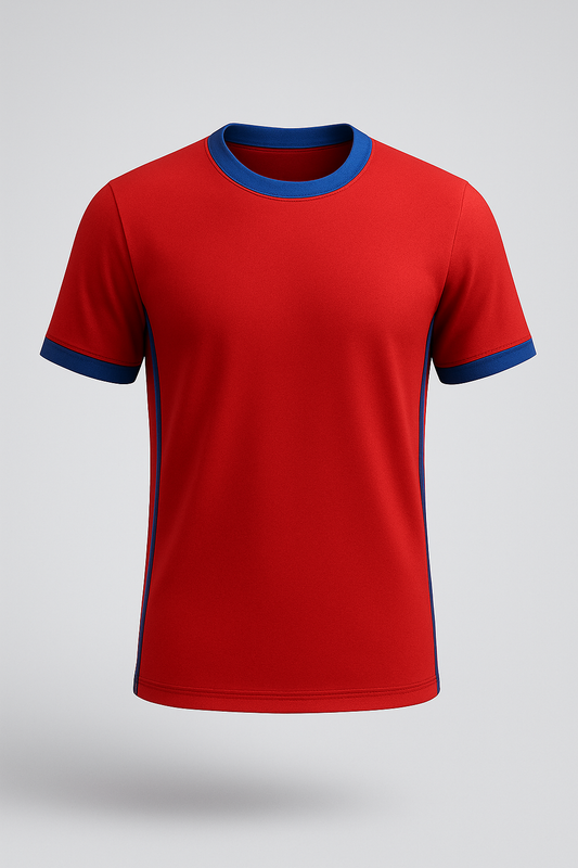 Red and Blue Boys Gymnastics T-Shirt
