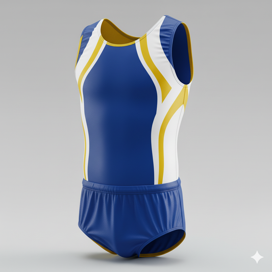 Blue and Yellow Boys Leotard