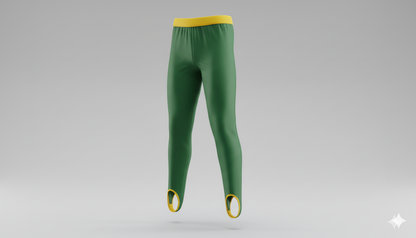 Green and Yellow Boys Gymnastics Stirrup Pants (Copy)